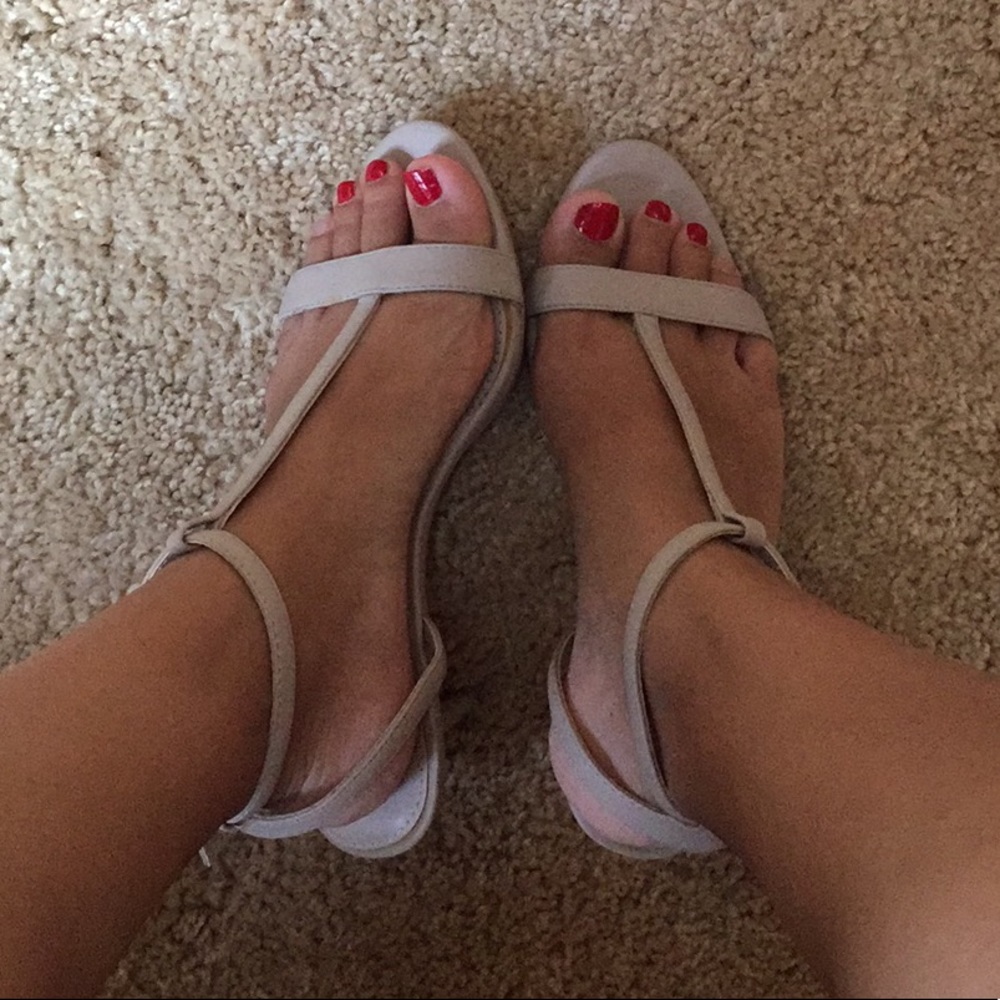 Calvin Klein nude heels